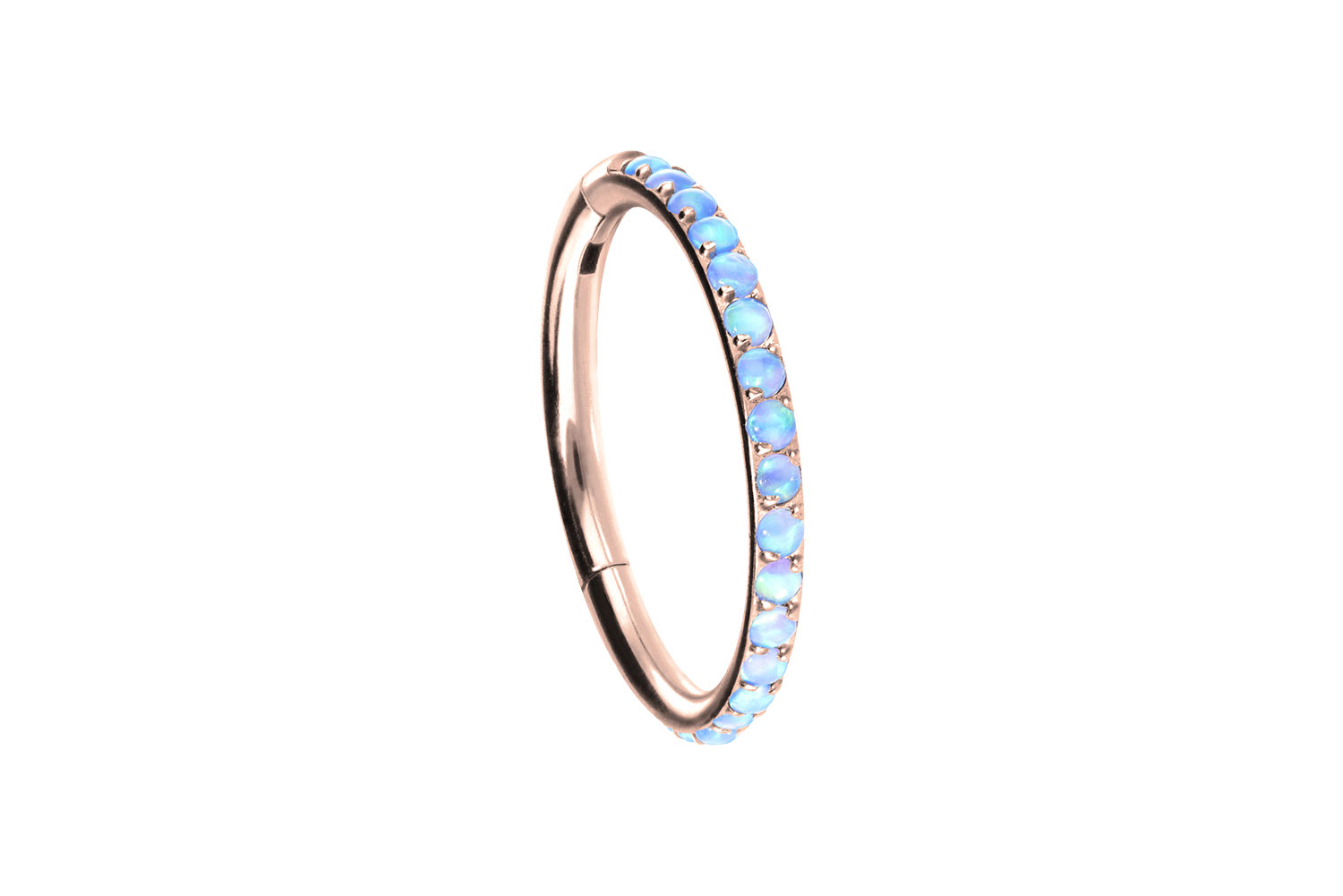 Titan Segmentring Clicker Piercing SYNTHETISCHE OPALE